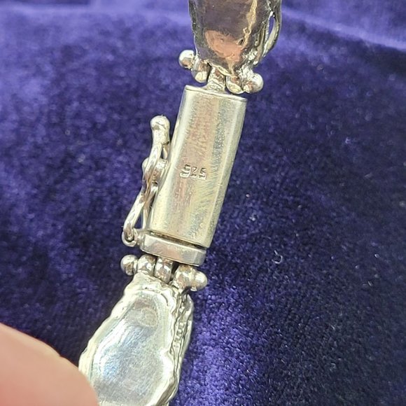 NEW Double Dragon Silver Filigree Weave Bracelet Hardy Style Goth Fantasy Magic - Picture 7 of 12